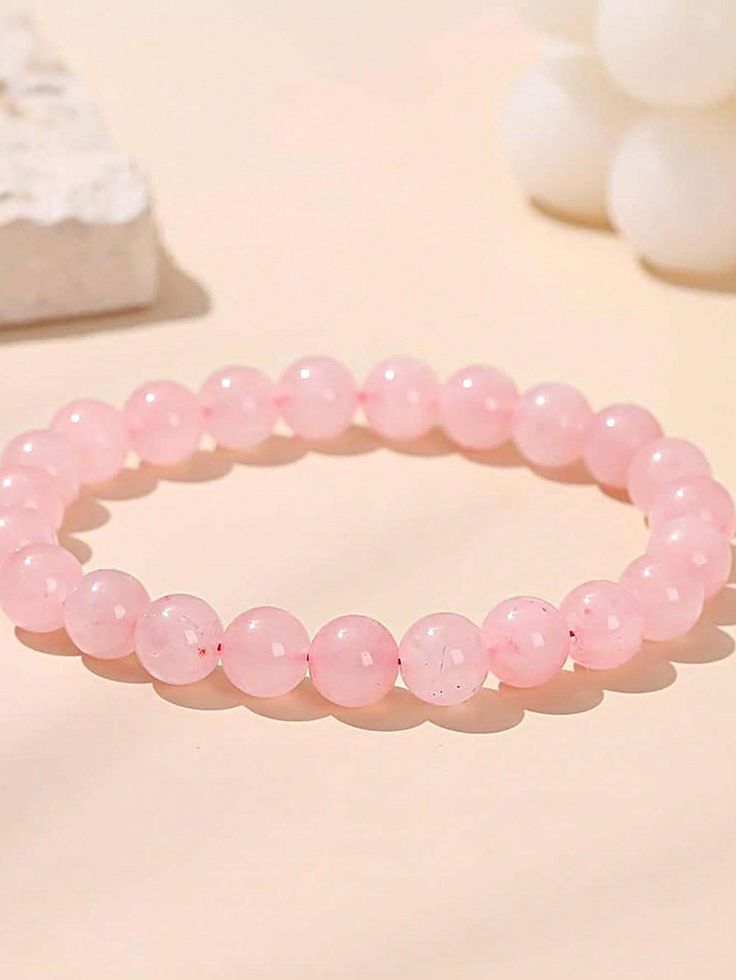 Rose Quartz Beaded Bracelet