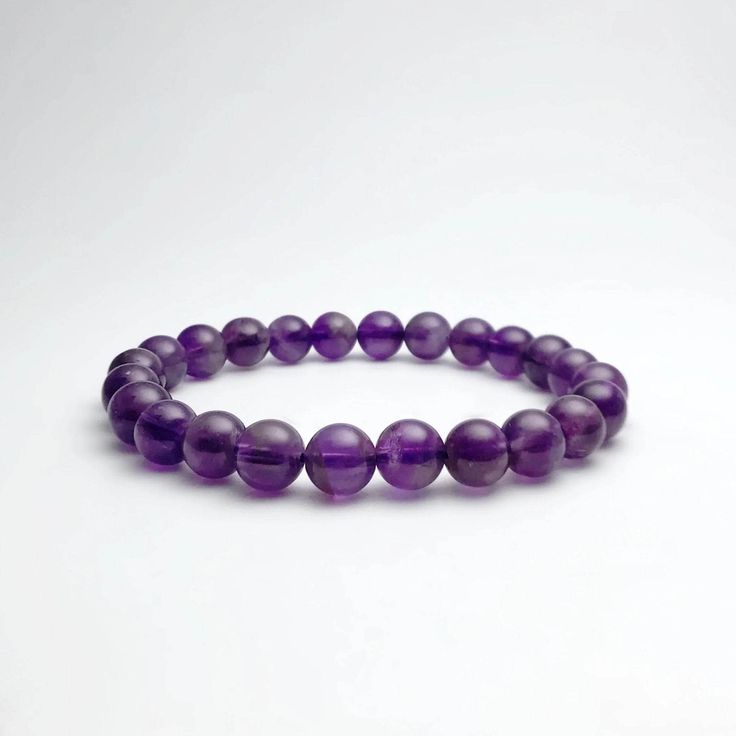 Amethyst Bead Bracelet