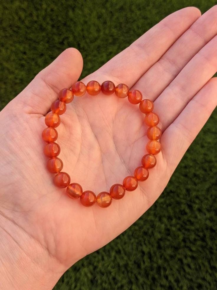 Carnelian Bead Bracelet