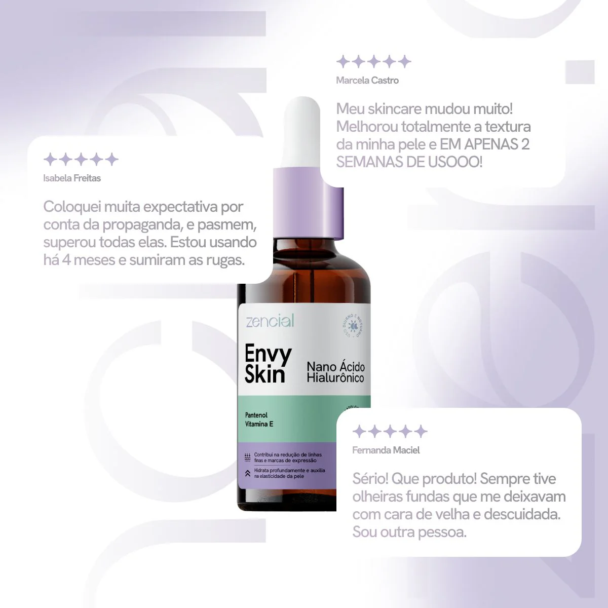 Sérum Facial Nano Ácido Hialurônico Envy Skin