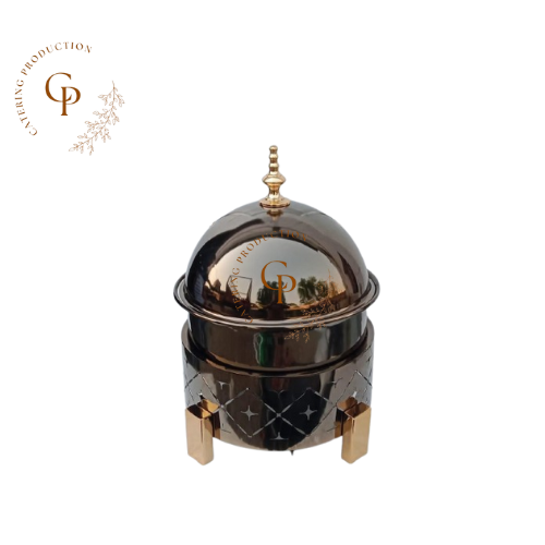 Chafing dish gold steelness steel PVD for food serving 