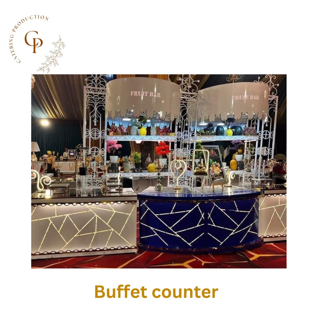 LED Buffet Counter made od steelness steel PVD CP2505