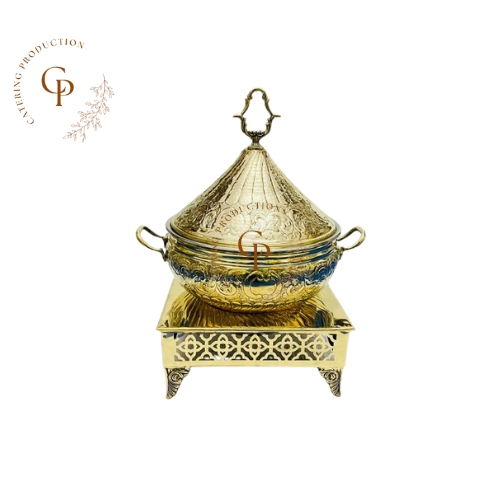 Chafing dish gold steelness steel PVD for food serving New Design 
