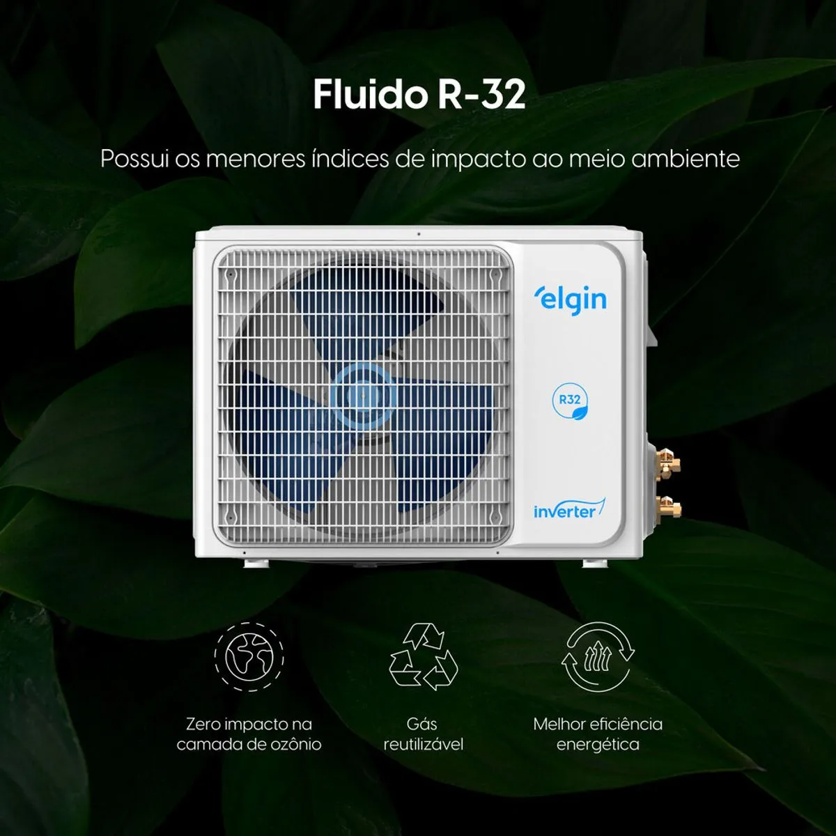 Ar-Condicionado Split HW Elgin Eco Inverter II Wi-Fi 9.000 BTUs R-32 Quente/Frio 220V