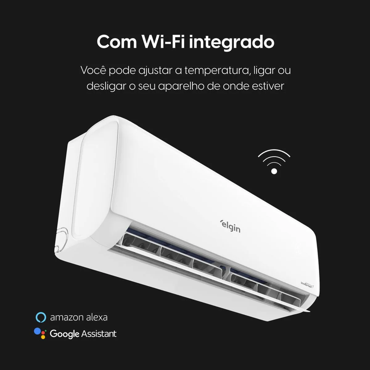 Ar-Condicionado Split HW Elgin Eco Inverter II Wi-Fi 9.000 BTUs R-32 Quente/Frio 220V