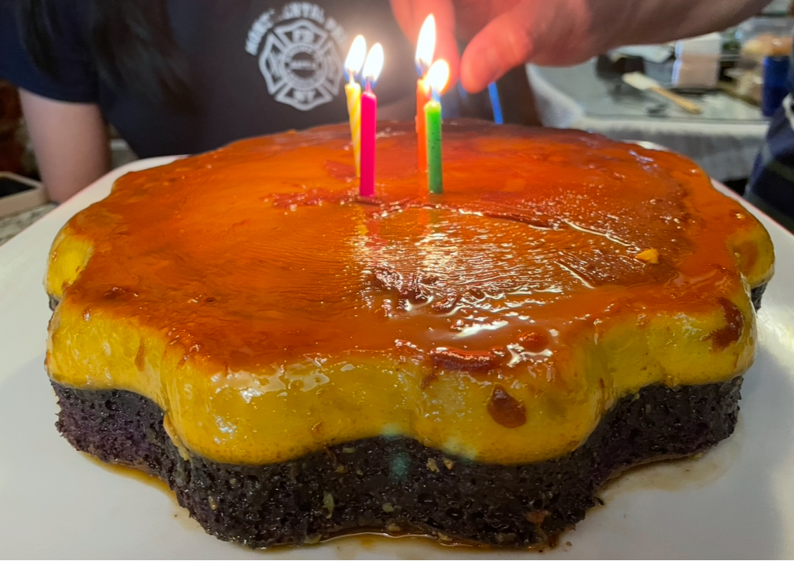 Ube Flan Cake 