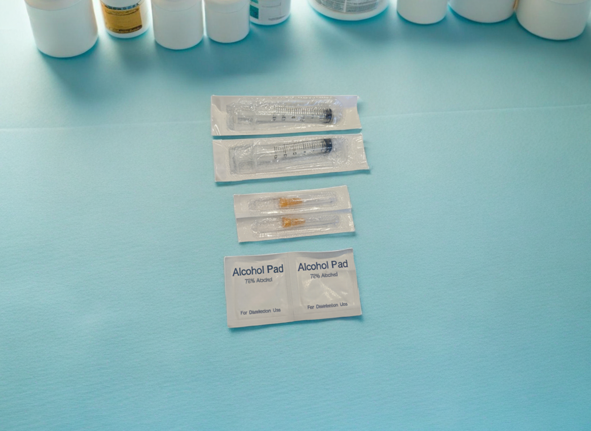 Research Reconstitution Kit - 2x Syringes & Needles