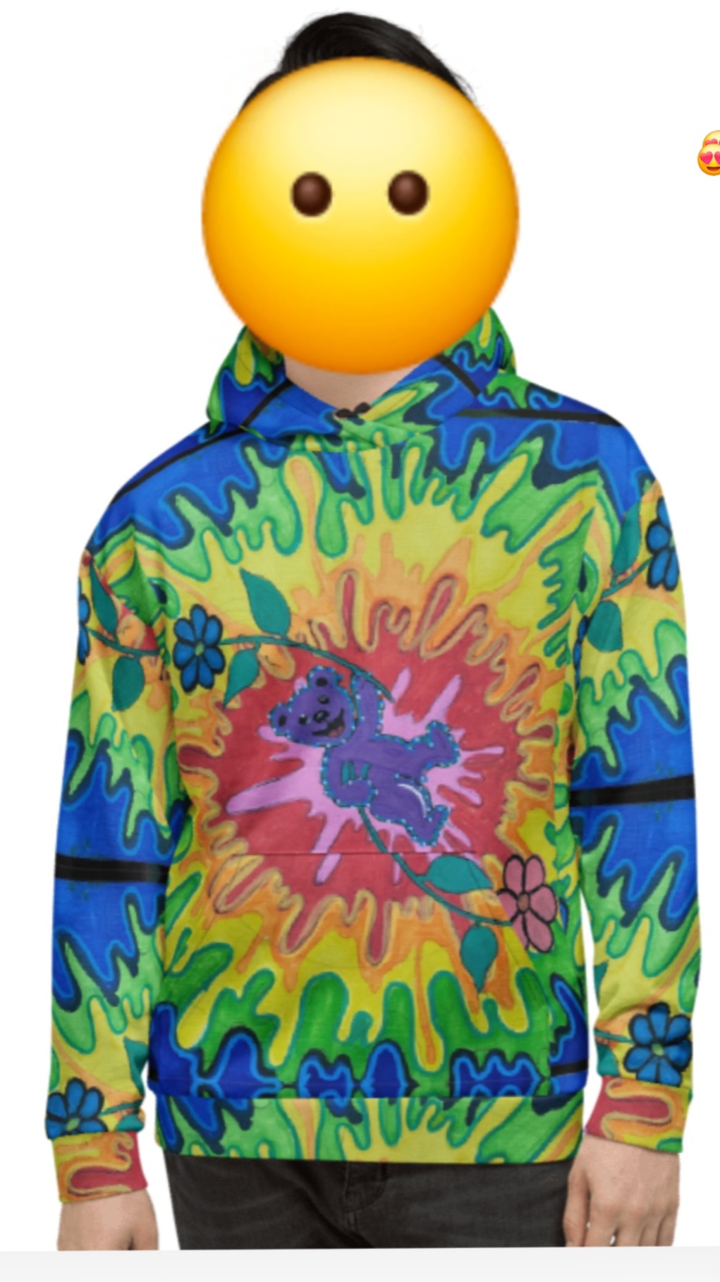 Colorful, festive bear Hoodie
