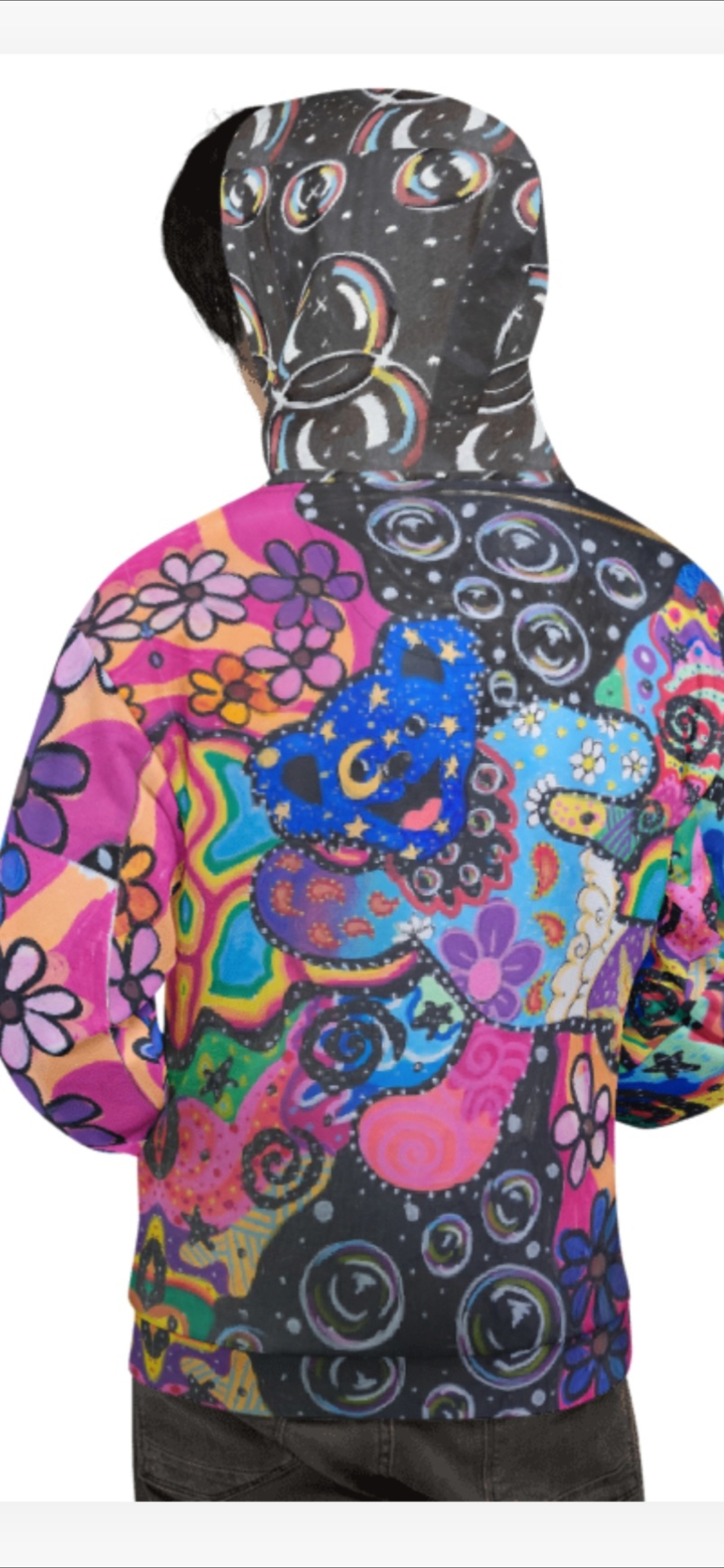Festive Bear Psychedelic Hoodie