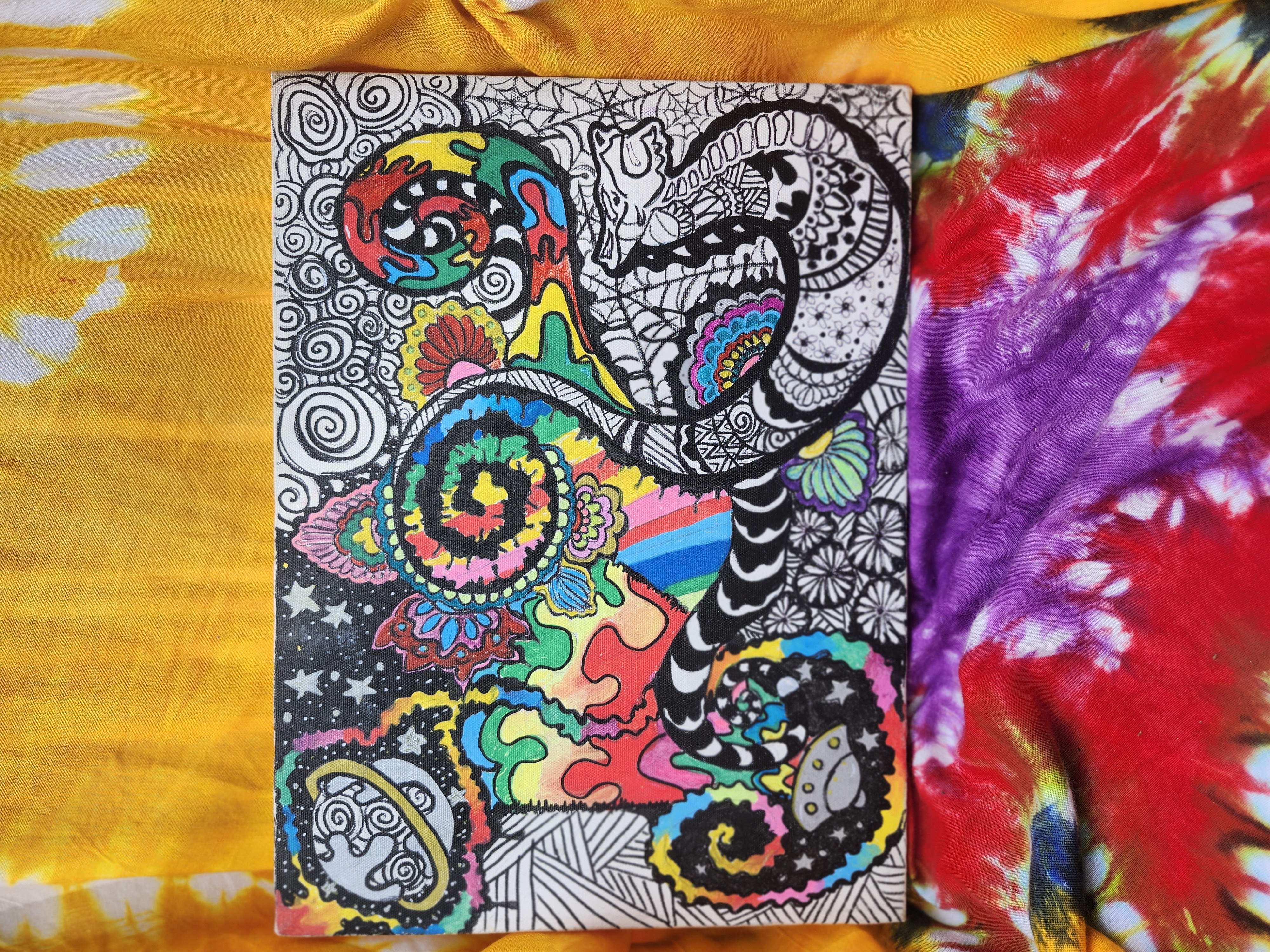Psychedelic Abstract Art canvas 