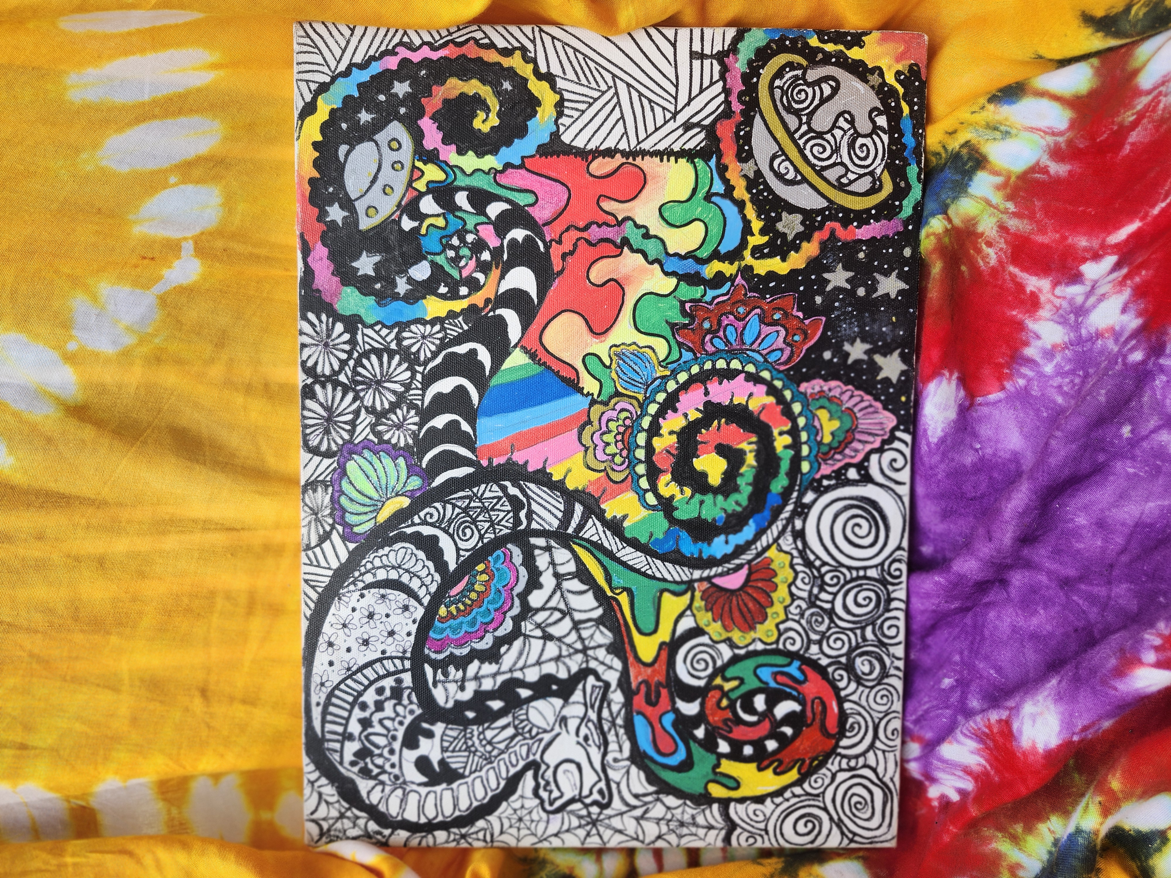 Psychedelic Abstract Art canvas 