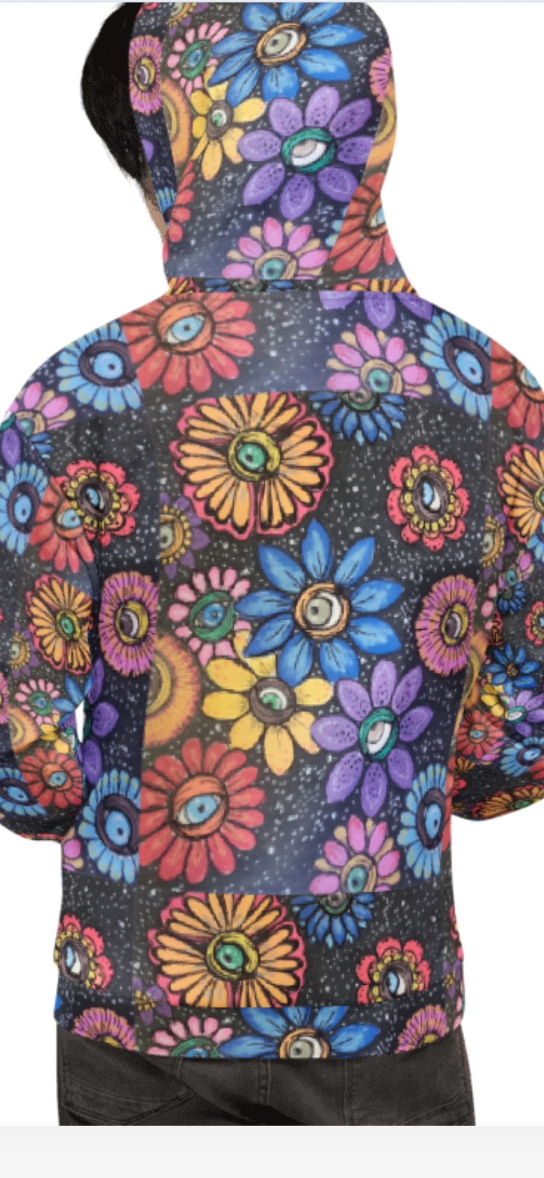 Trippy Floral Eye Hoodie