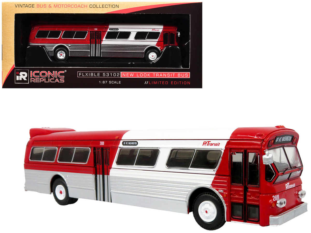Brand new 1/87 (HO) scale diecast model of Flexible 53102 New Look Transit Bus