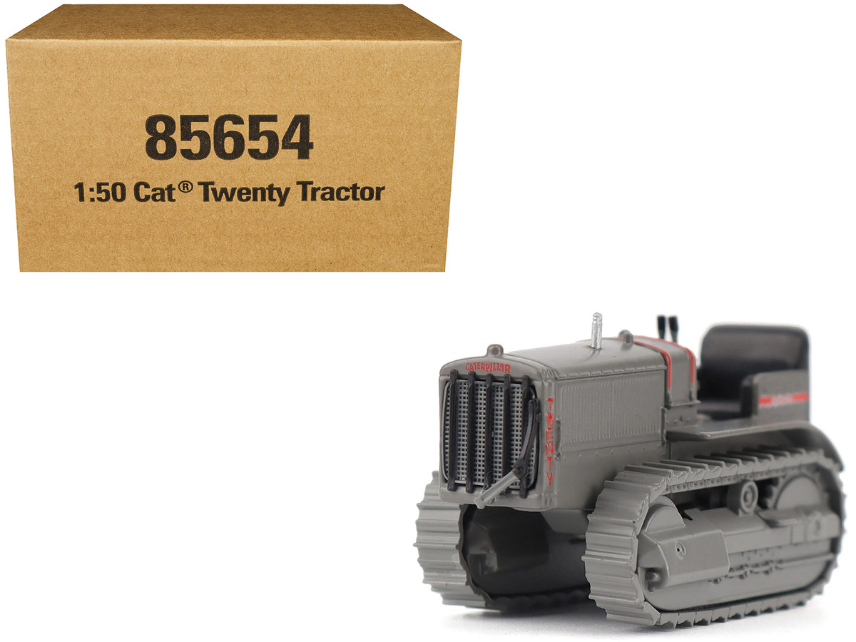 Brand new 1/50 scale diecast model of CAT Caterpillar Twenty Tractor Gray "Centennial Series"