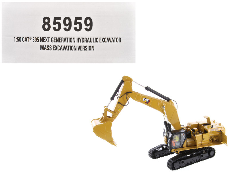 Brand new 1/50 scale diecast model of CAT Caterpillar 395 Next Generation Hydraulic Excavator