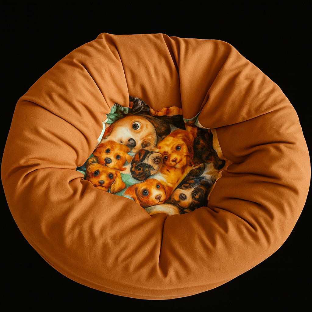 Cozy Pet Bed in Brown