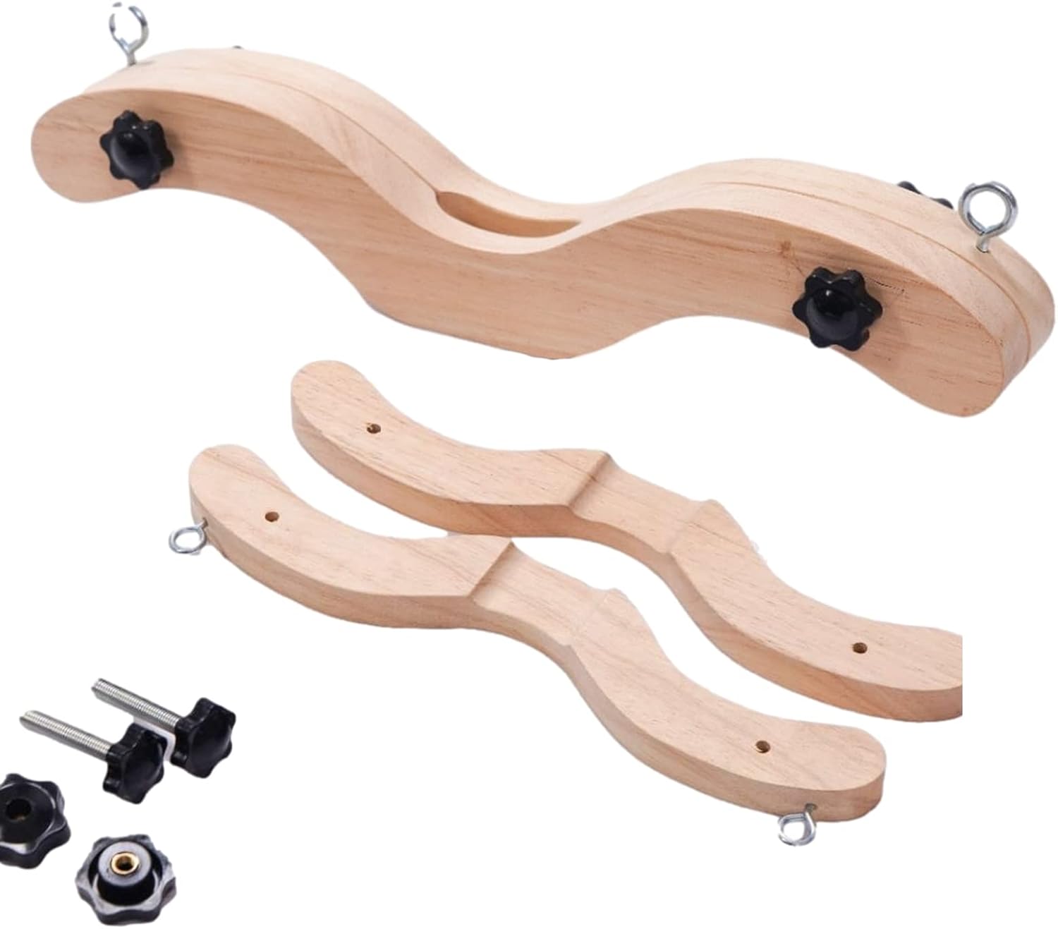 Testicle press with leather ankle cuffs BDSM CBT bondage