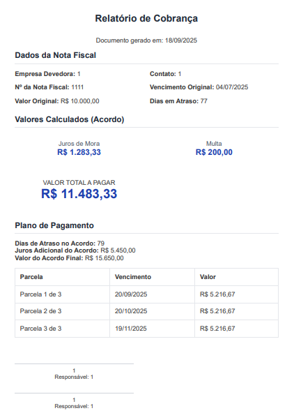 Ferramenta de Calculo de Juros em Cobrança