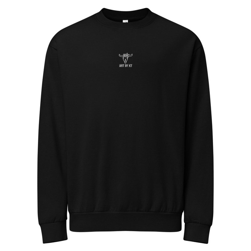 Embroidered Skull Crewneck