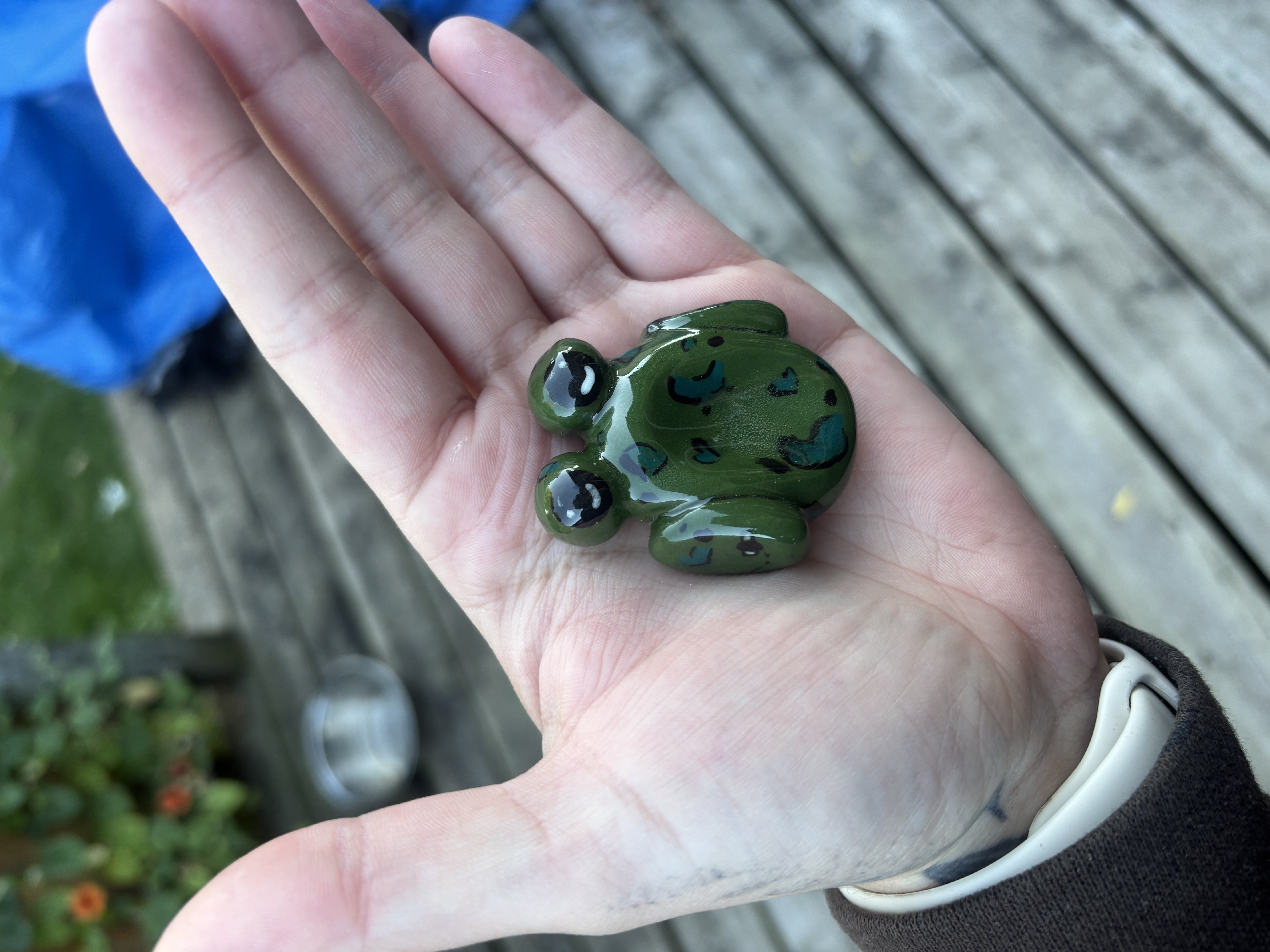 Handmade Frog Worry Stone