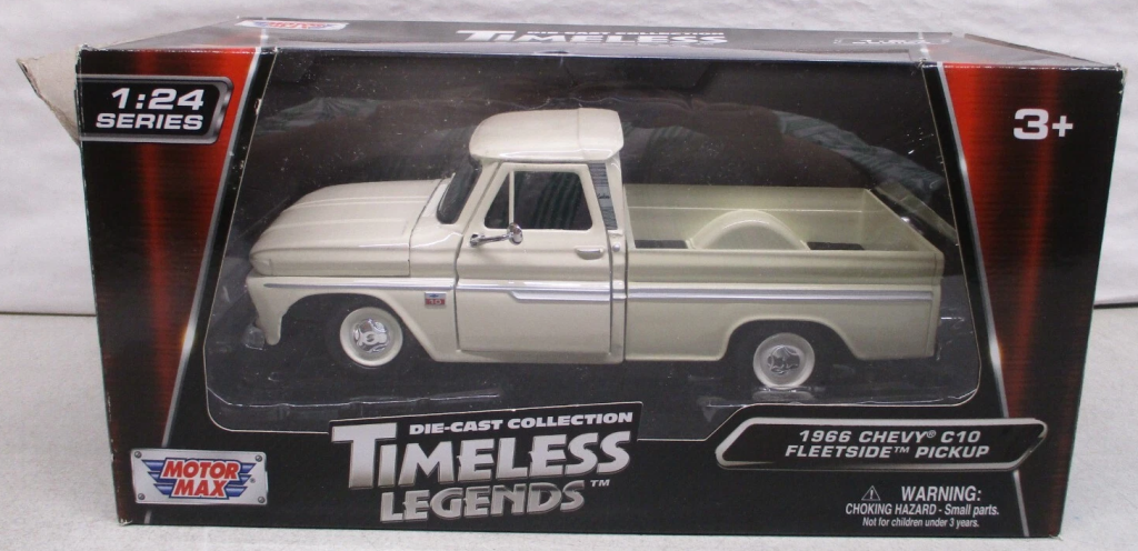 Diecast 1966 Chevy C10 Fleetside Pickup Truck Motor Max 1/24 New
