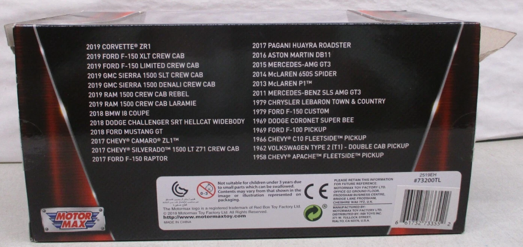 Diecast 1966 Chevy C10 Fleetside Pickup Truck Motor Max 1/24 New