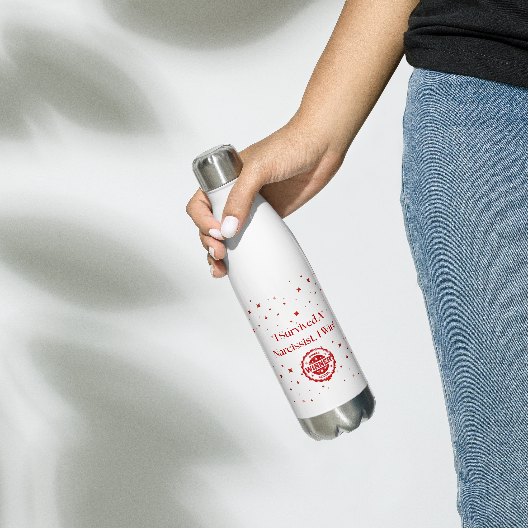 Insulated Water Bottle - "I Survived A Narcissist."