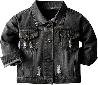 Kids Black Denim Jacket
