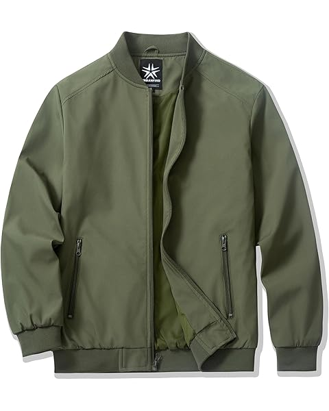 Men's Olive Green Bomber Jacket