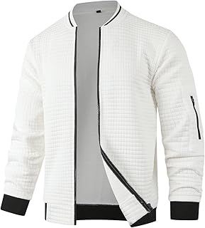 Men's White Bomber Jacket