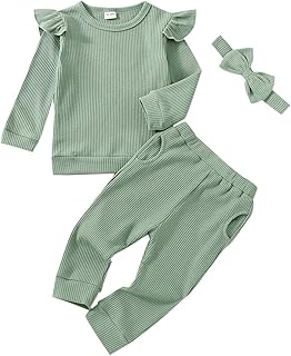 Girls’ 3-Piece Ribbed Lounge Set