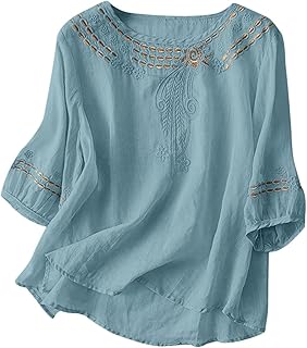 Women's Boho Embroidered Blouse