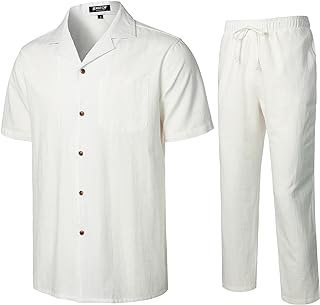 Men's Linen Shirt and Pants Set