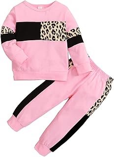 Pink Leopard Print Kids' Tracksuit