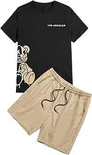 Men's Casual T-Shirt and Shorts Set