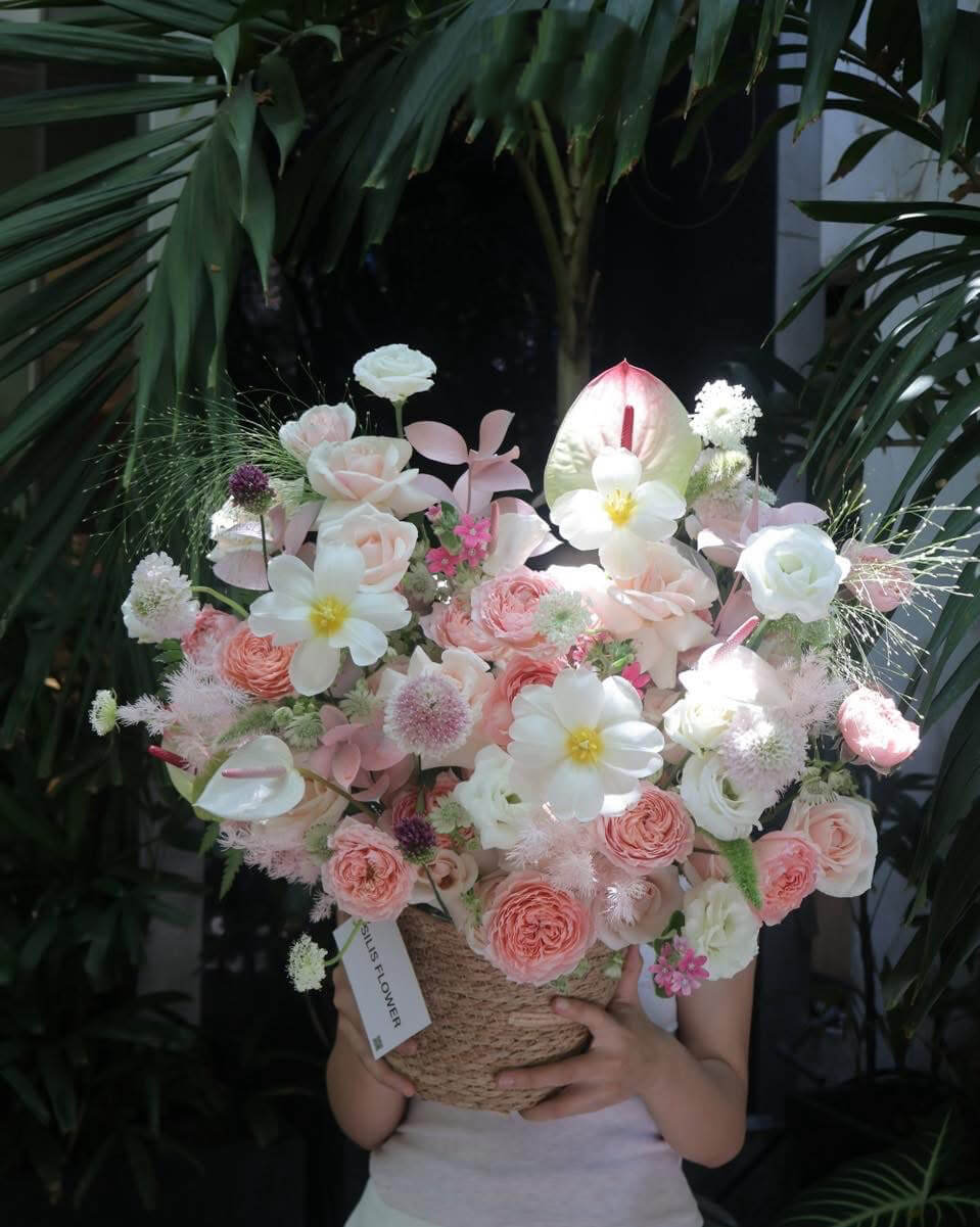 Bó Hoa Hồng Baby Pastel – Ngọt Ngào & Trong Trẻo