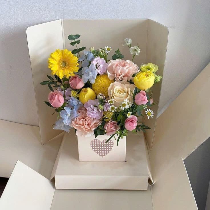 Hộp hoa sắc màu