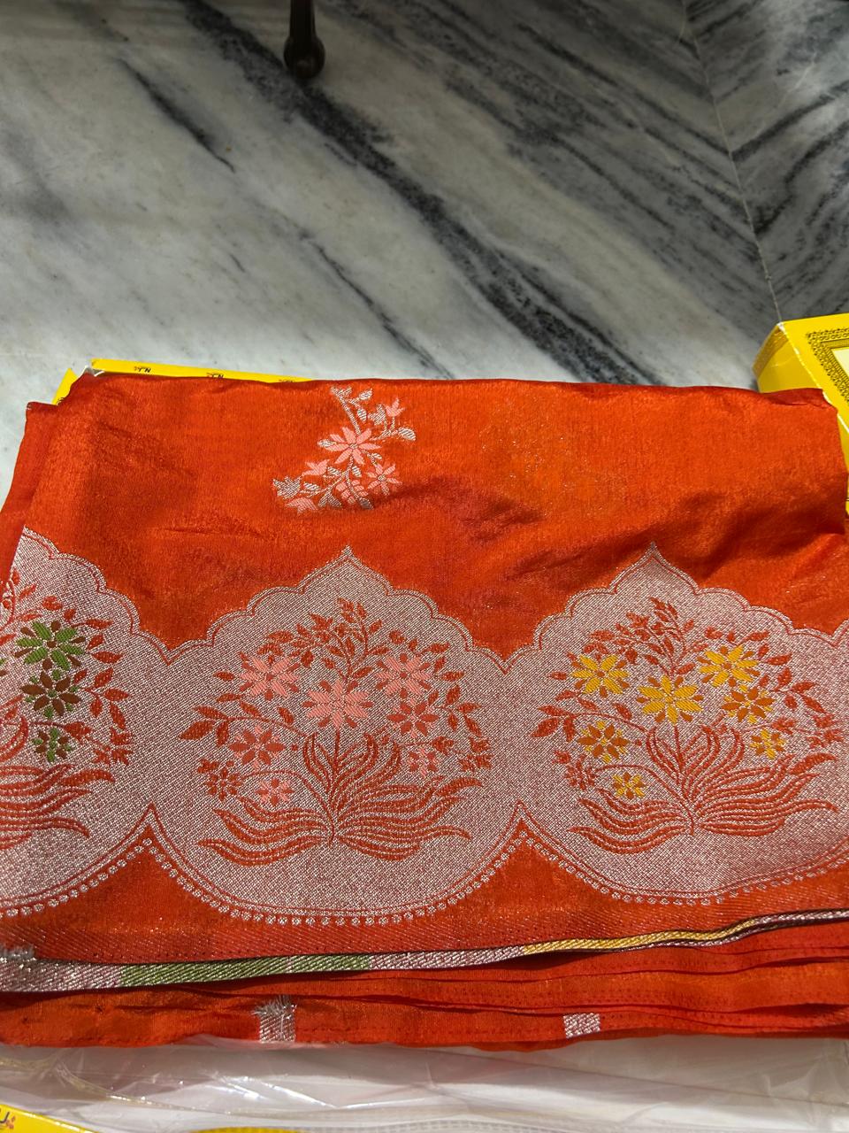 Traditional Orange Saree