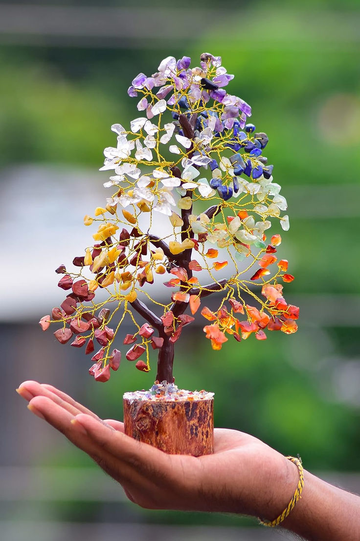 7 chakra Crystal Tree 
