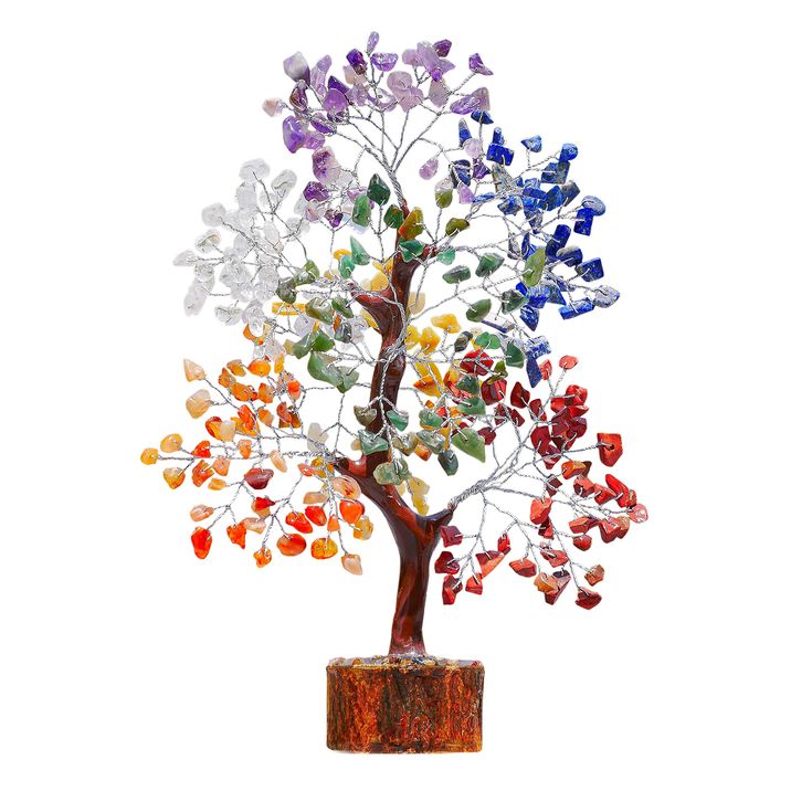 7 chakra Crystal Tree 