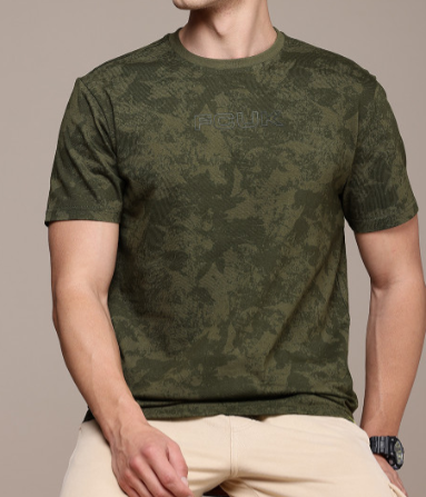 Men's Green Camouflage T-Shirt