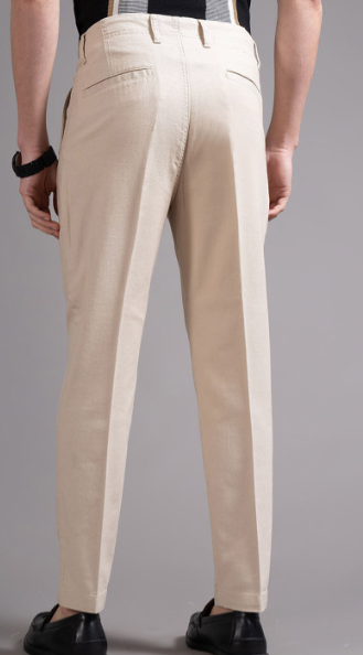Men's Beige Dress Pants