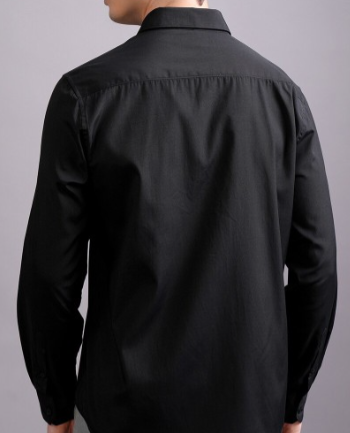Men's Classic Black Dress Shirt