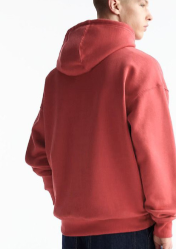 Men's Coral Hooded Sweatshirt