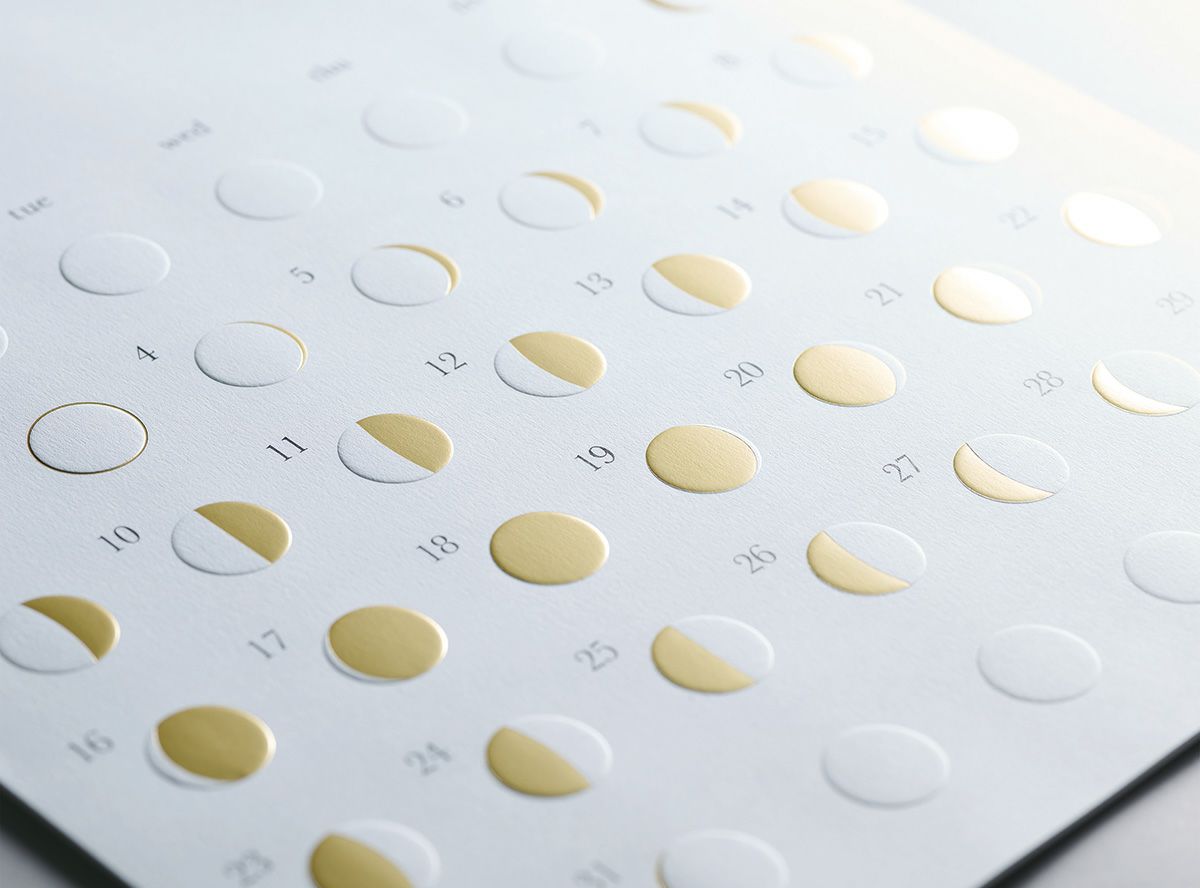 Moon Calendar GOLD 2026