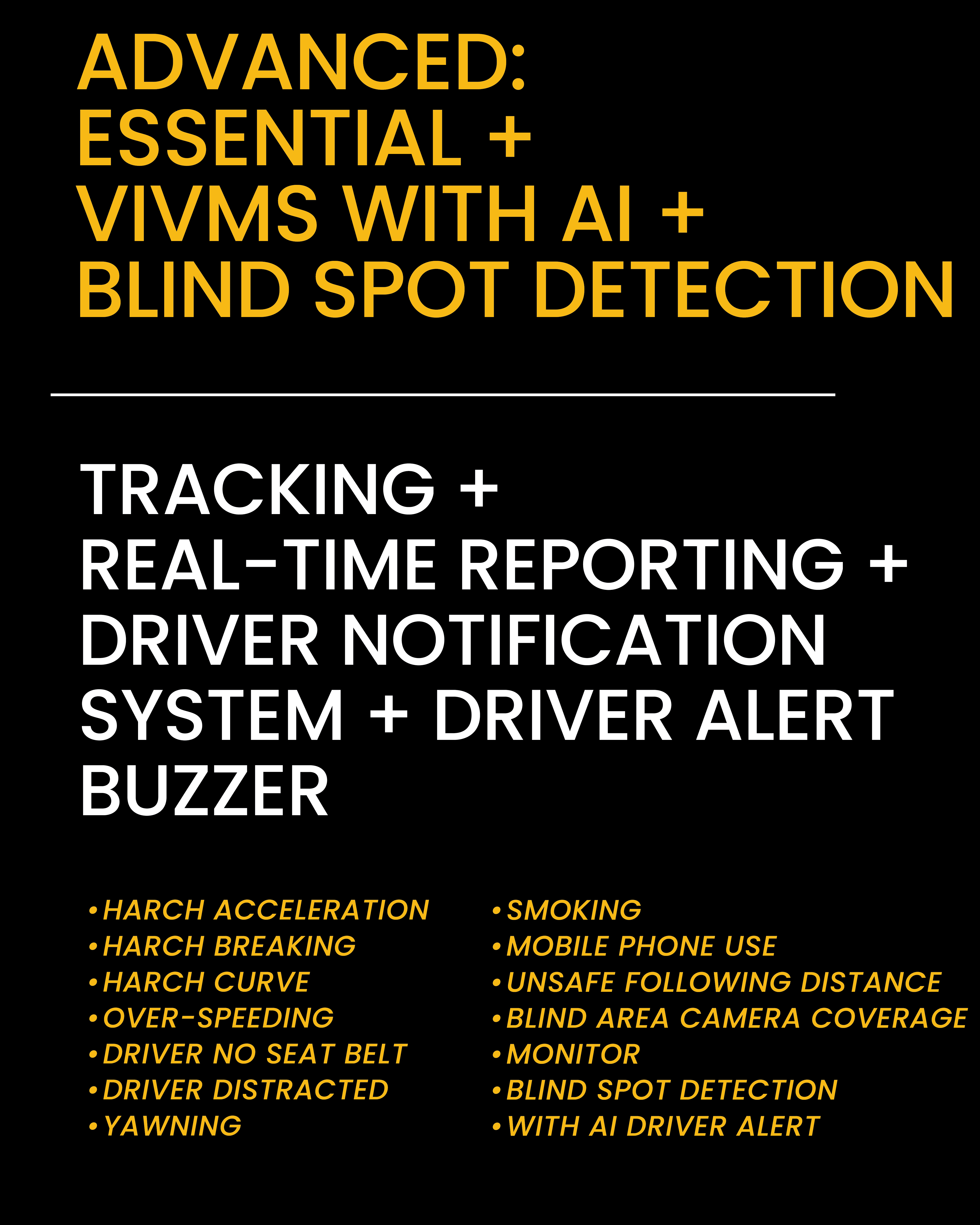 Advanced: Essential + VIVMS with AI + Blind Spot Detection