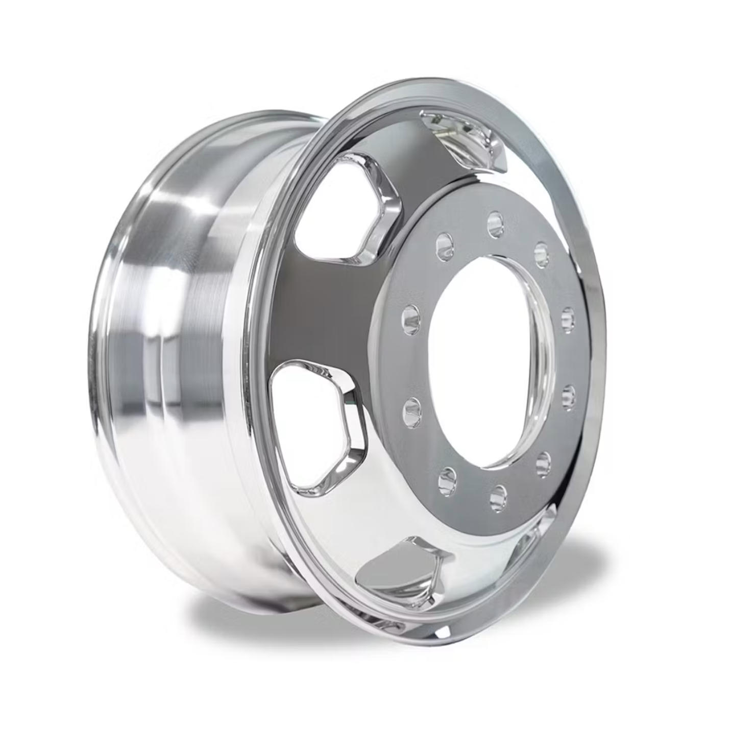 22.5" Kenworth Style Polished Aluminum Hub Piloted Rim
