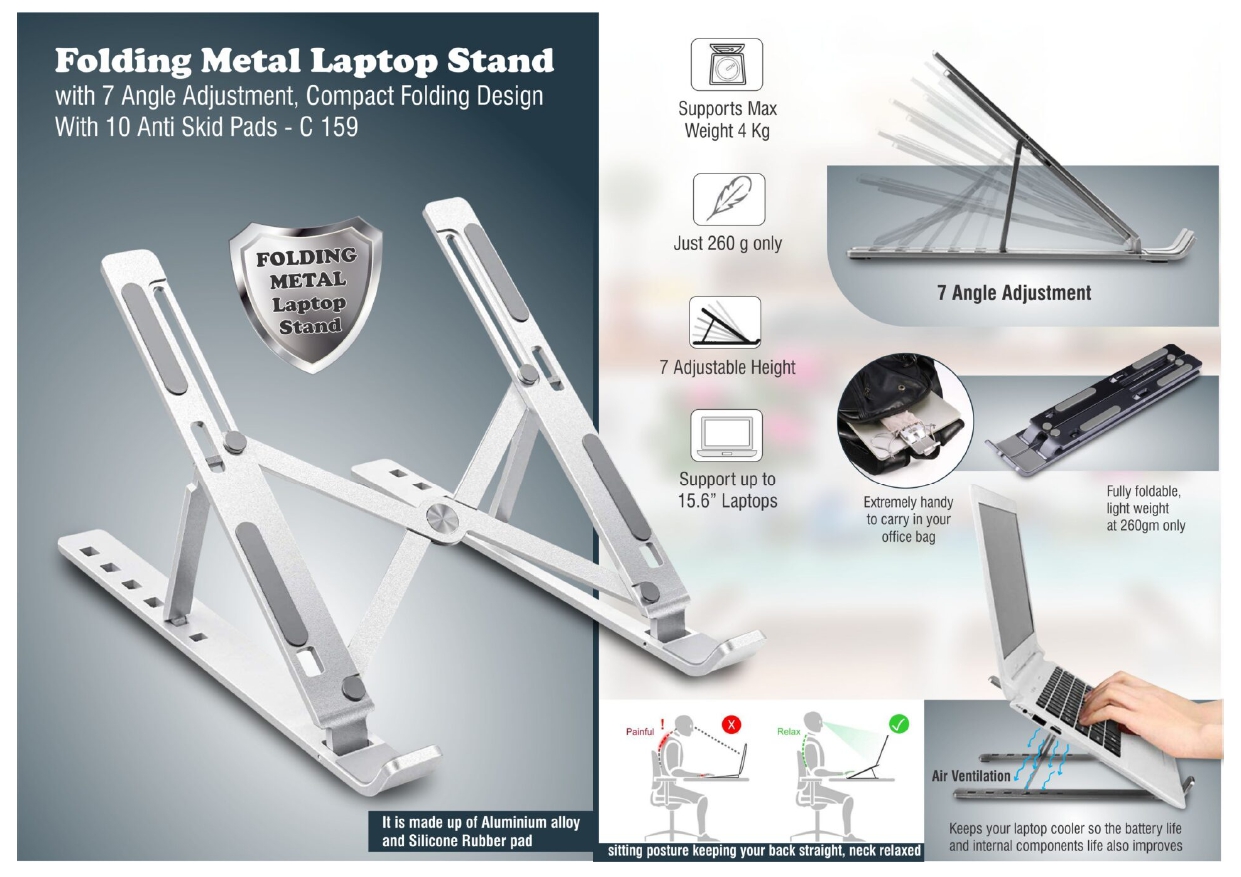 Folding Metal Laptop Stand
