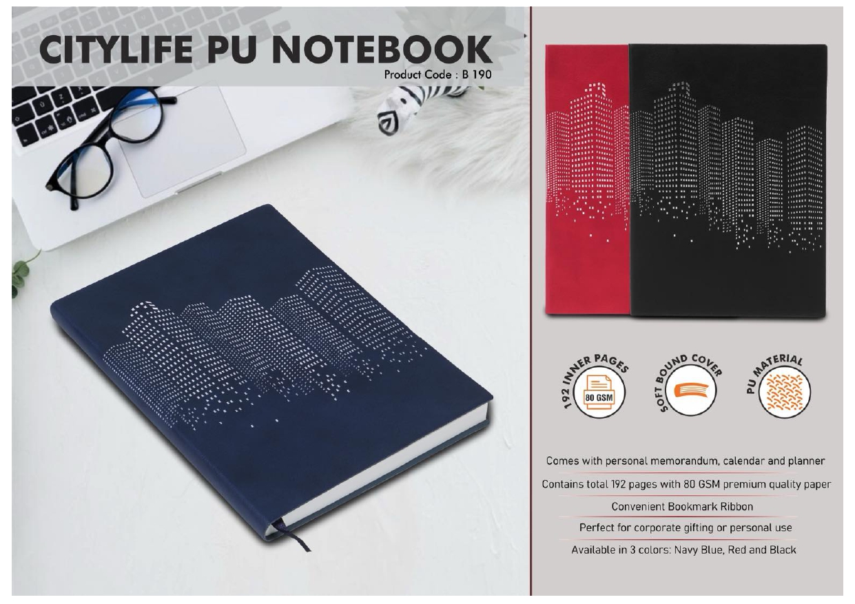 Citylife PU Notebook