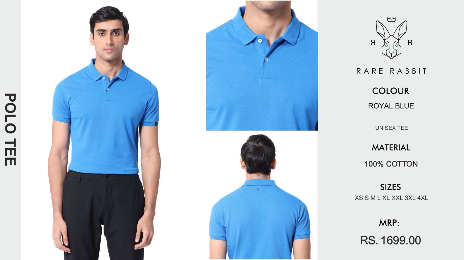 Royal Blue Polo Tee